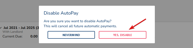 How to Deactivate Autopay on Your tenant Account | Avail Support Site